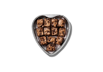 Home 98 12 Chocolate Fudge Brownie Halves Heart-Shaped Tray