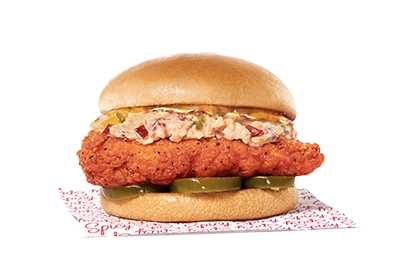 Entrees Menu 2 Honey Pepper Pimento Sandwich w/ Spicy Filet